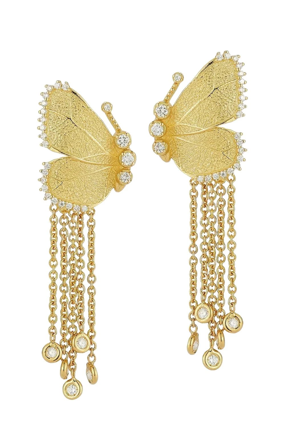 Diamond Half Wing Butterfly Earrings Diamond Half Wing Butterfly Earrings