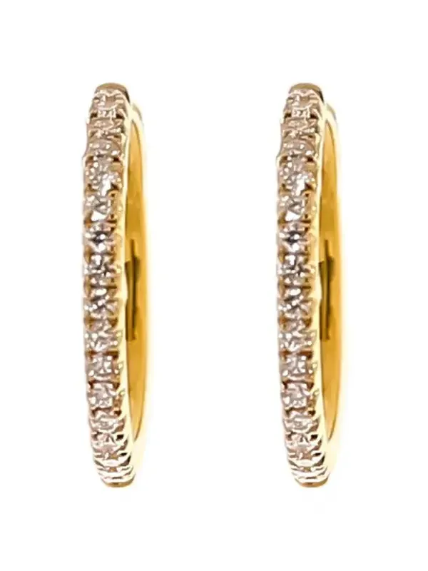 Diamond Hinge Hoop Earrings Diamond Hinge Hoop Earrings
