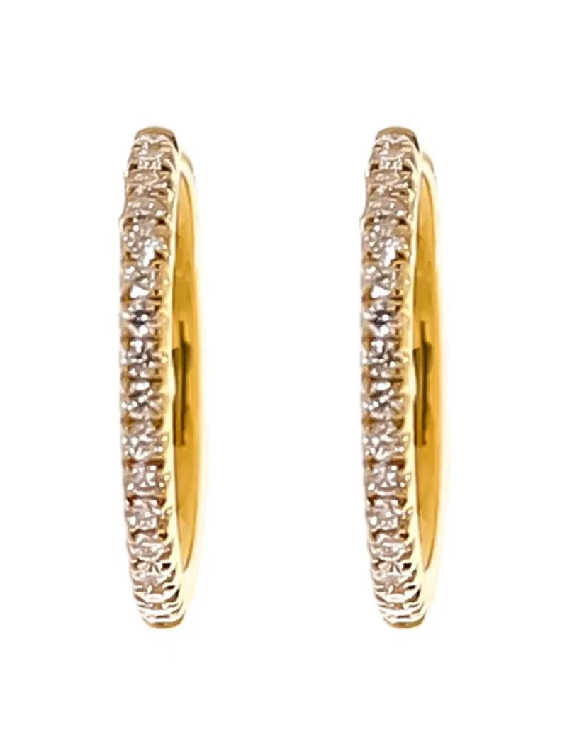 Diamond Hinge Hoop Earrings Diamond Hinge Hoop Earrings