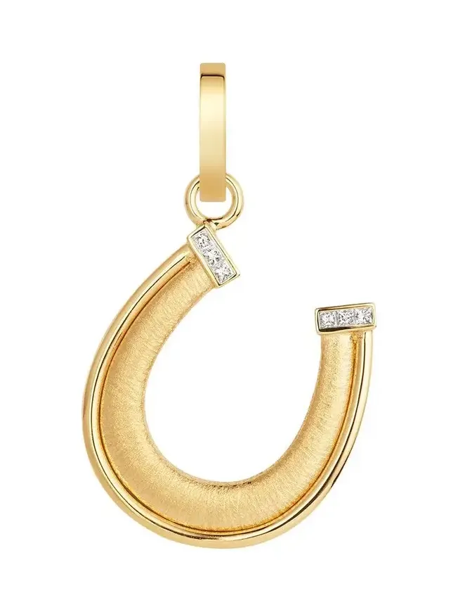 Diamond Horseshoe Pendant