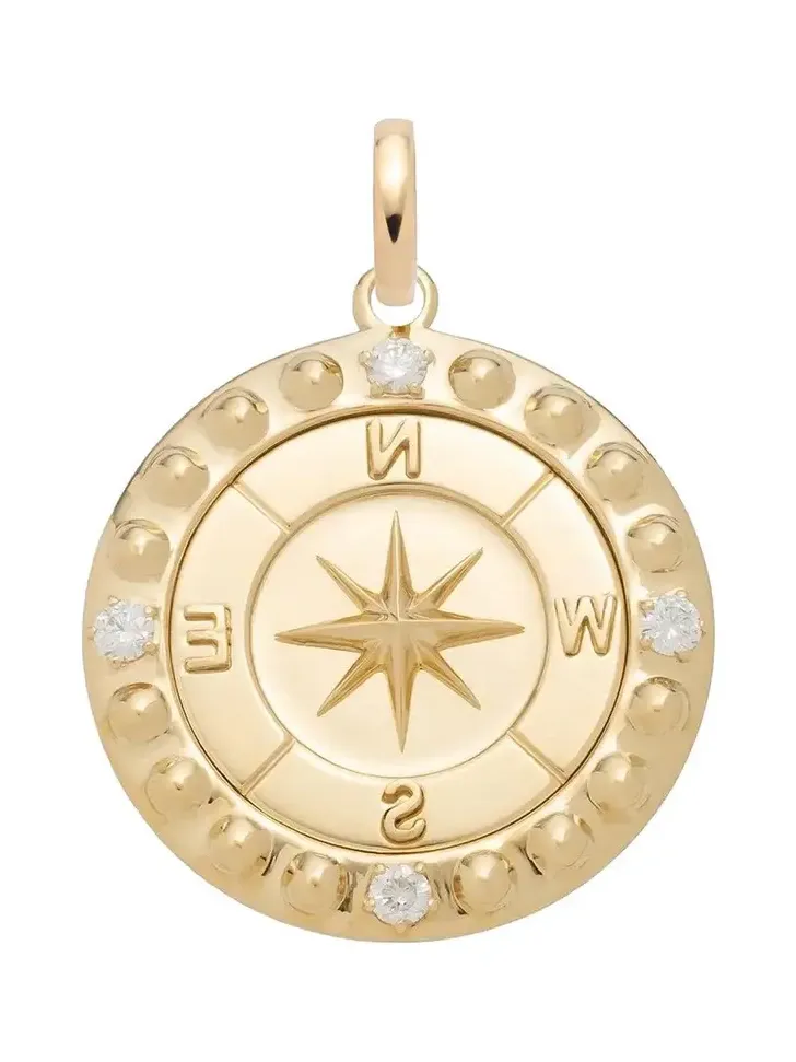 Diamond Internal Compass Large Medallion Diamond Internal Compass Large Medallion