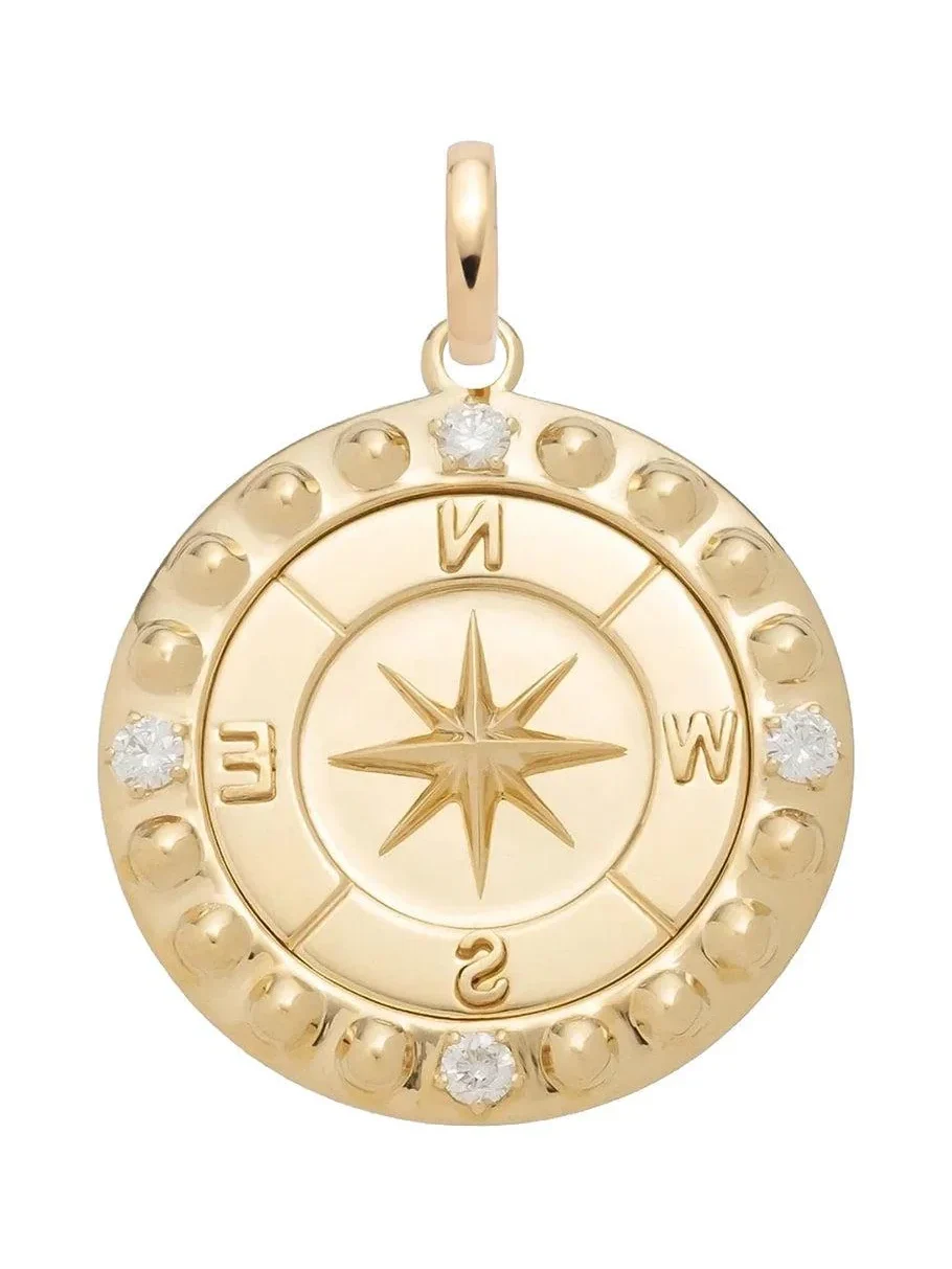 Foundrae Diamond Internal Compass Large Medallion