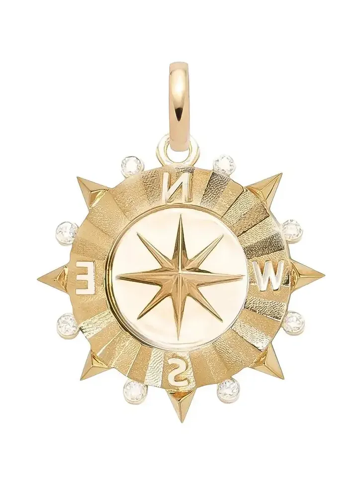 Diamond Internal Compass Medium Medallion Diamond Internal Compass Medium Medallion