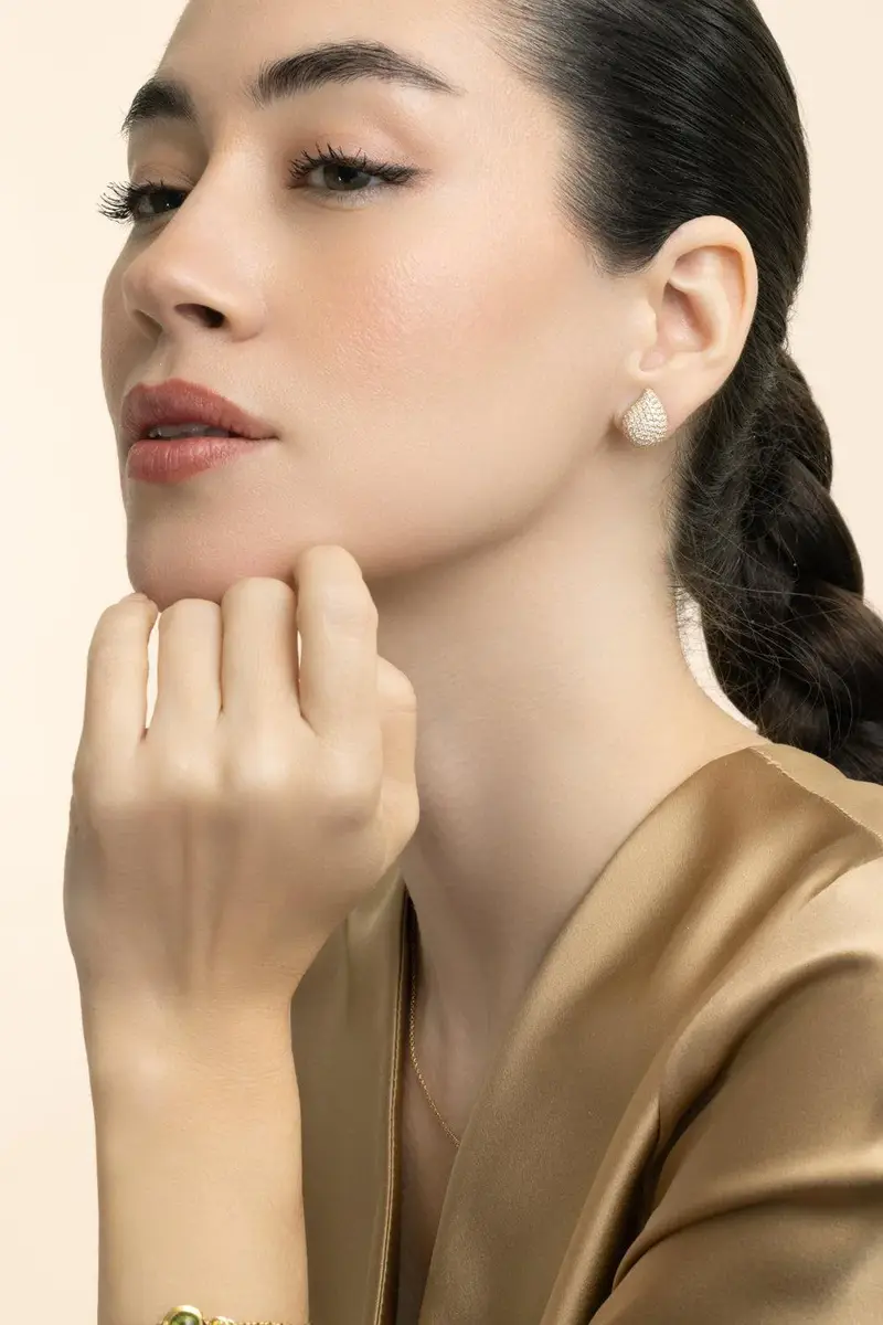 TAMARA COMOLLI Diamond Large Signature Earrings | Thumbnail 4