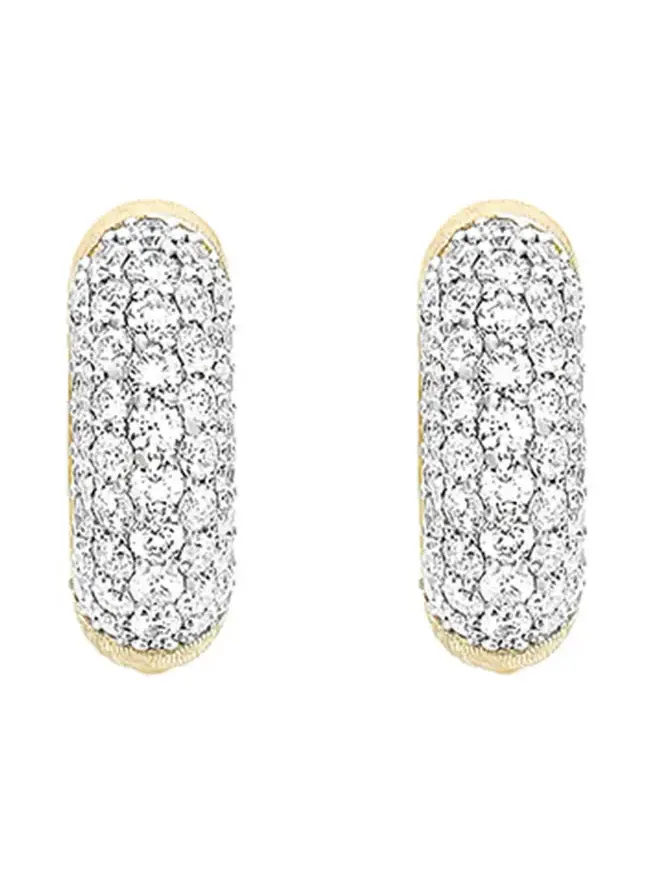 Diamond Libera Huggie Earrings Diamond Libera Huggie Earrings