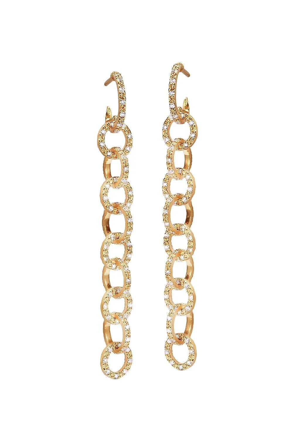 Coomi Diamond Link Design Earrings
