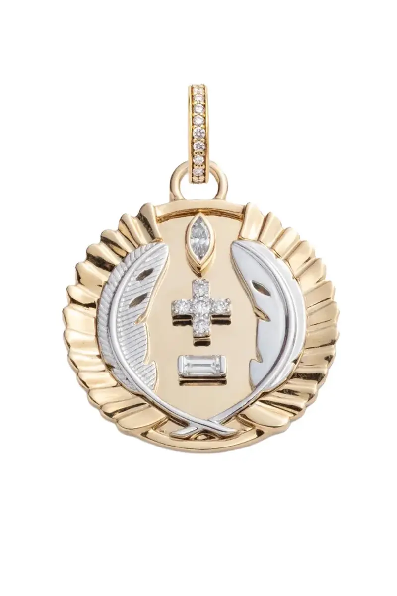 Foundrae Diamond Medium Vivacity Medallion | Image 1 Foundrae Diamond Medium Vivacity Medallion | Image 1