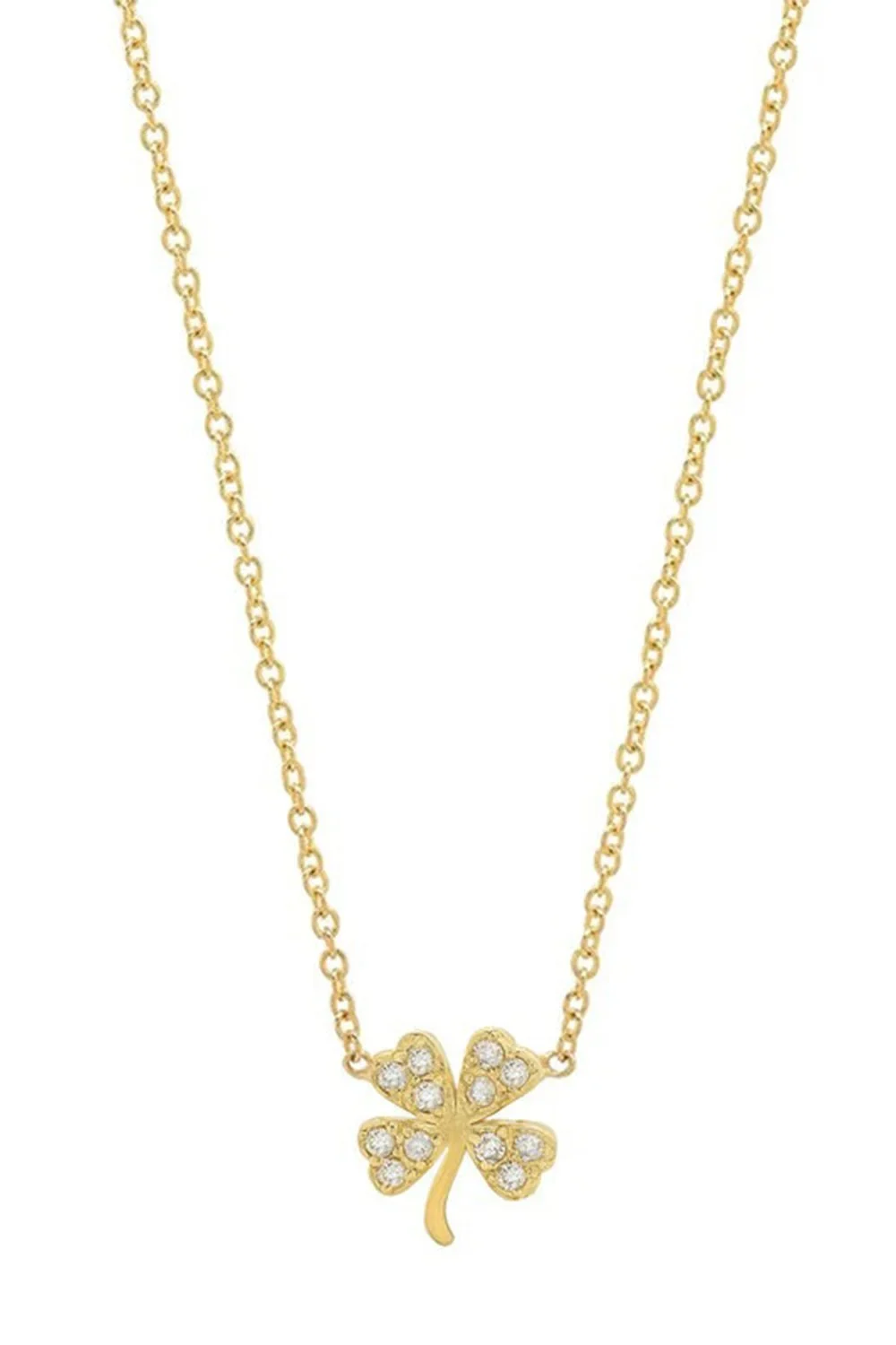 Diamond Mini Clover Necklace