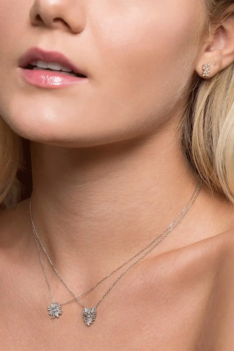 Suzanne Kalan Diamond Mini Heart Necklace | Thumbnail 2
