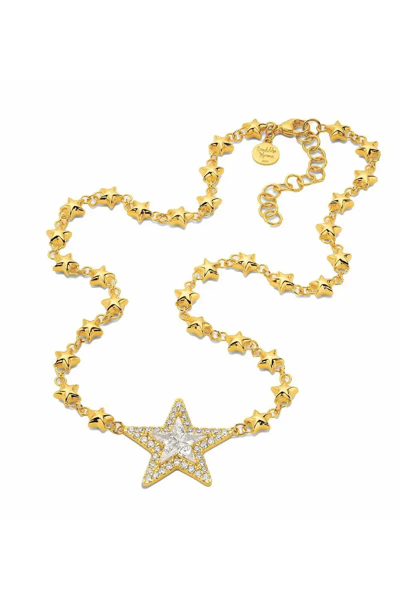 BUDDHA MAMA Diamond Mini Kite Star Necklace | Thumbnail 5