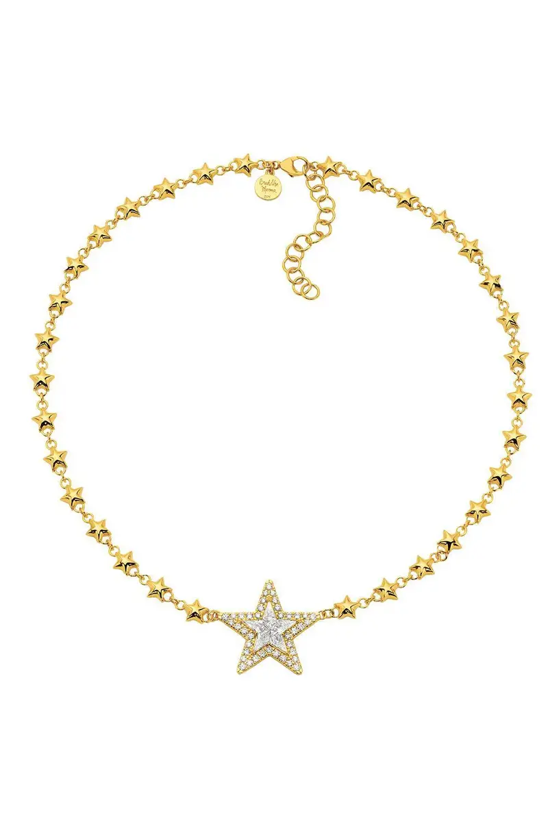 BUDDHA MAMA Diamond Mini Kite Star Necklace | Image 1 BUDDHA MAMA Diamond Mini Kite Star Necklace | Image 1