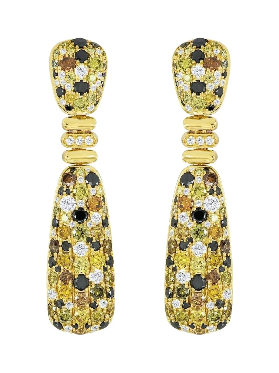 SUTRA Diamond Mixed Pillar Earrings