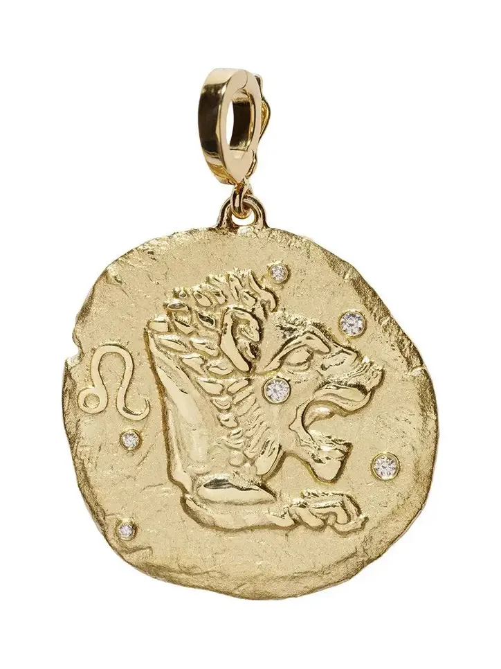 Diamond Of The Stars Leo Large Coin Charm Diamond Of The Stars Leo Large Coin Charm