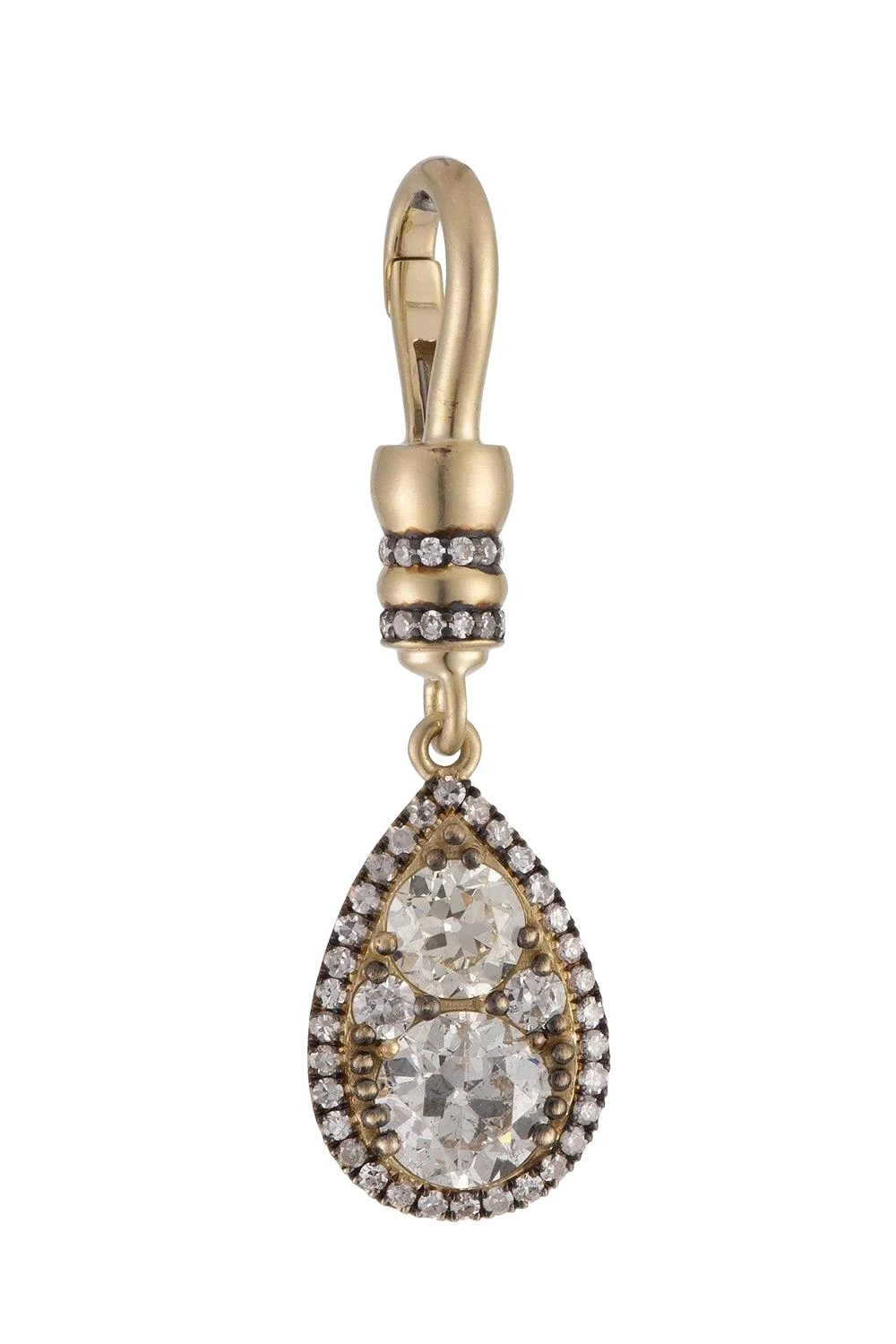 Diamond Old Europen Pear Pendant Diamond Old Europen Pear Pendant