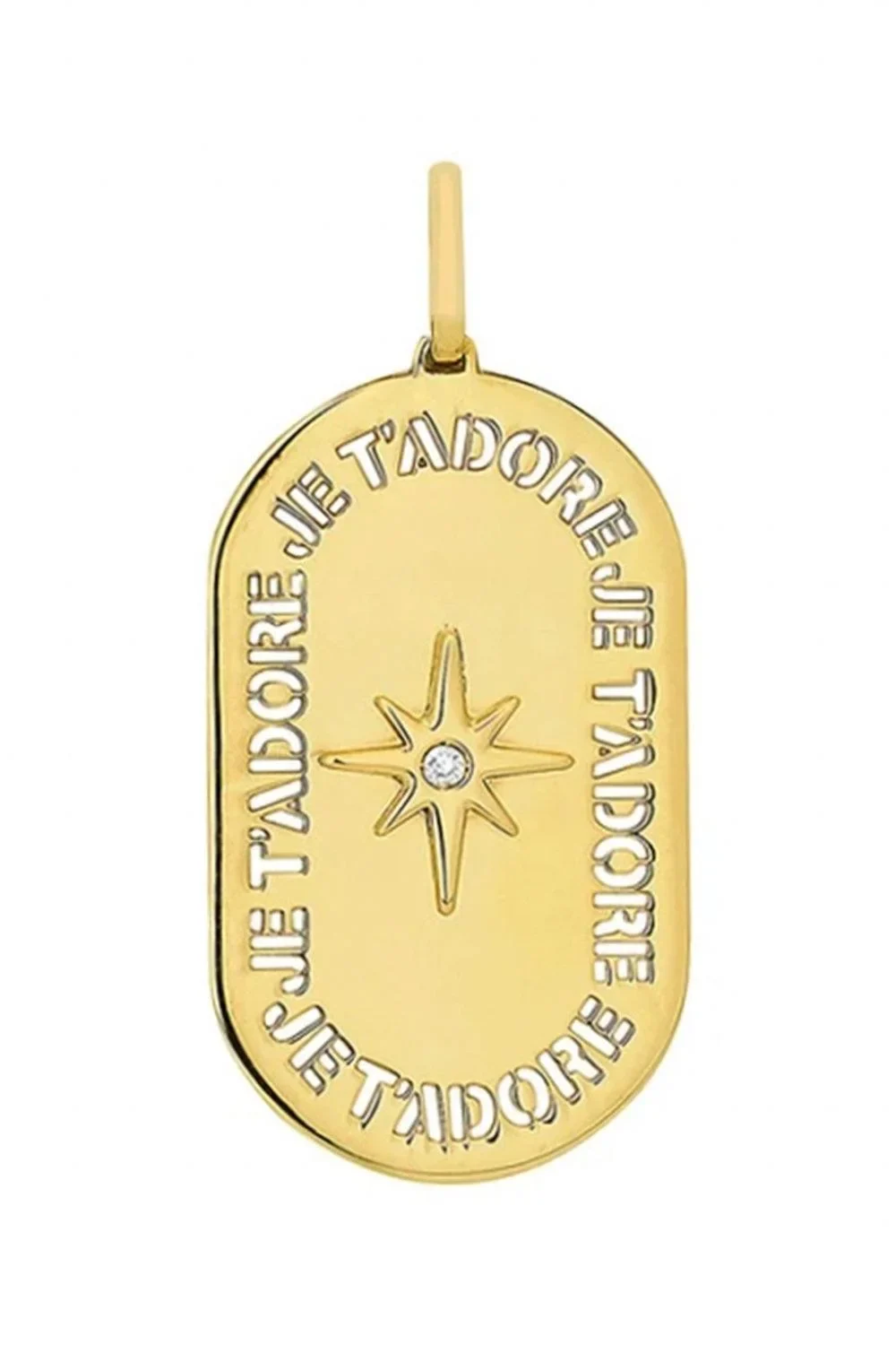 Diamond Oval Je T'adore Pendant Diamond Oval Je T'adore Pendant
