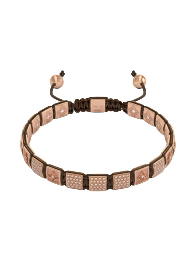 SHAMBALLA JEWELS Diamond Pave Brown Lock Bracelet