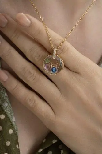 LOQUET Diamond Pave Evil Eye Charm | Thumbnail 2 LOQUET Diamond Pave Evil Eye Charm | Thumbnail 2