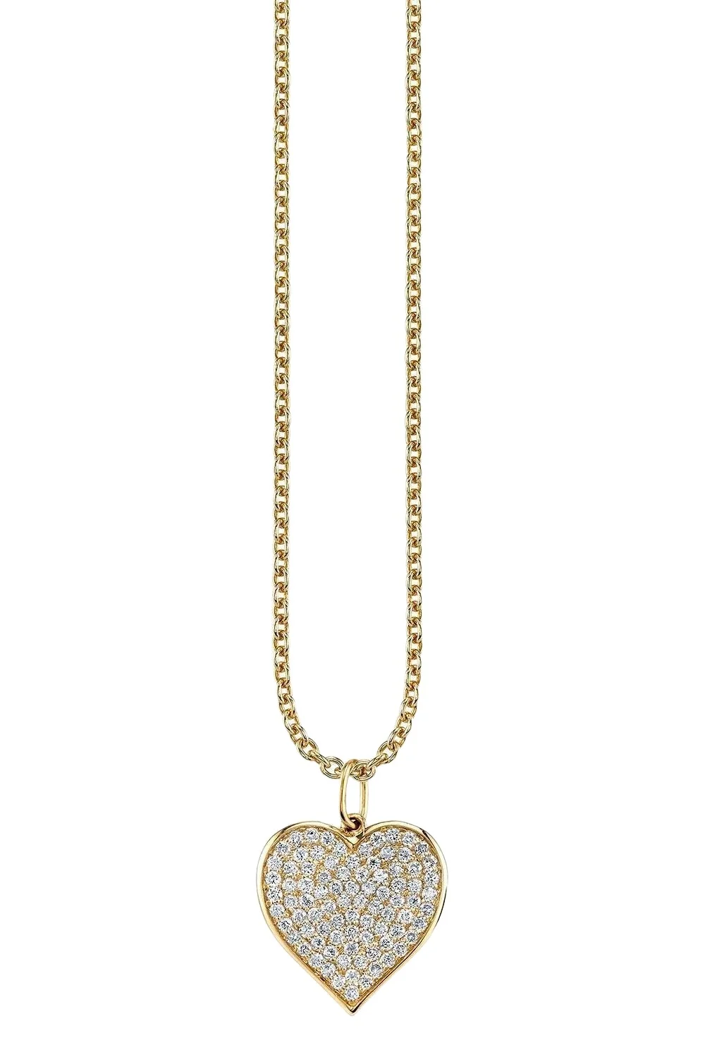 Diamond Pave Large Heart Necklace Diamond Pave Large Heart Necklace