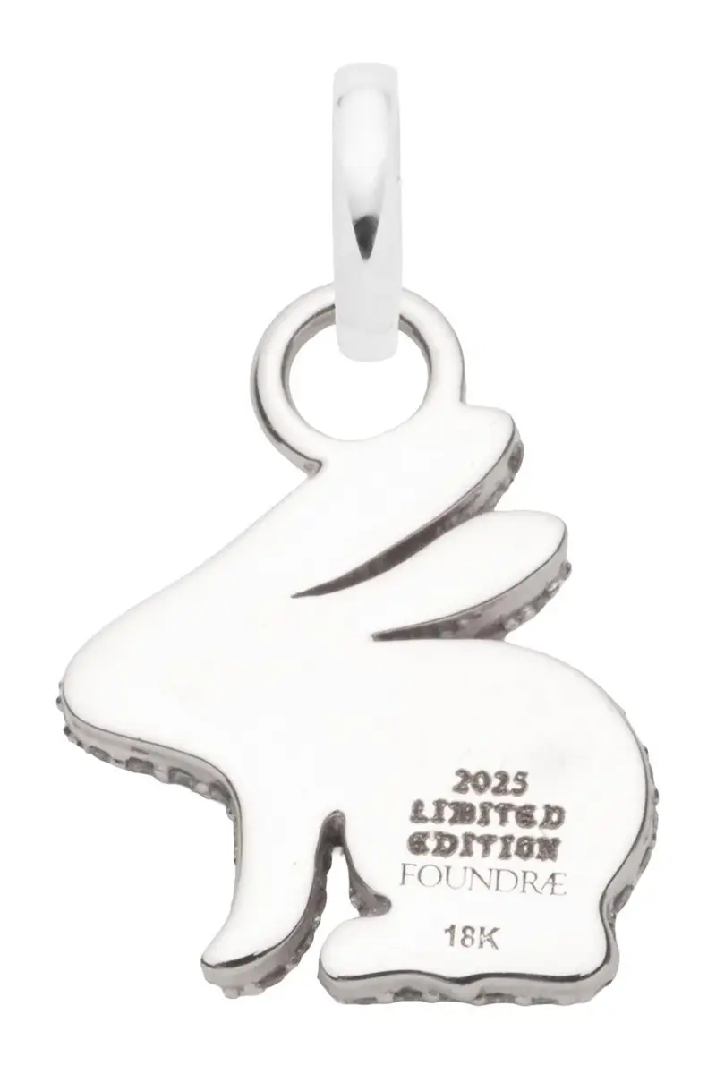 Foundrae Diamond Pavé Snow Diamond Bunny Pendant | Thumbnail 2 Foundrae Diamond Pavé Snow Diamond Bunny Pendant | Thumbnail 2