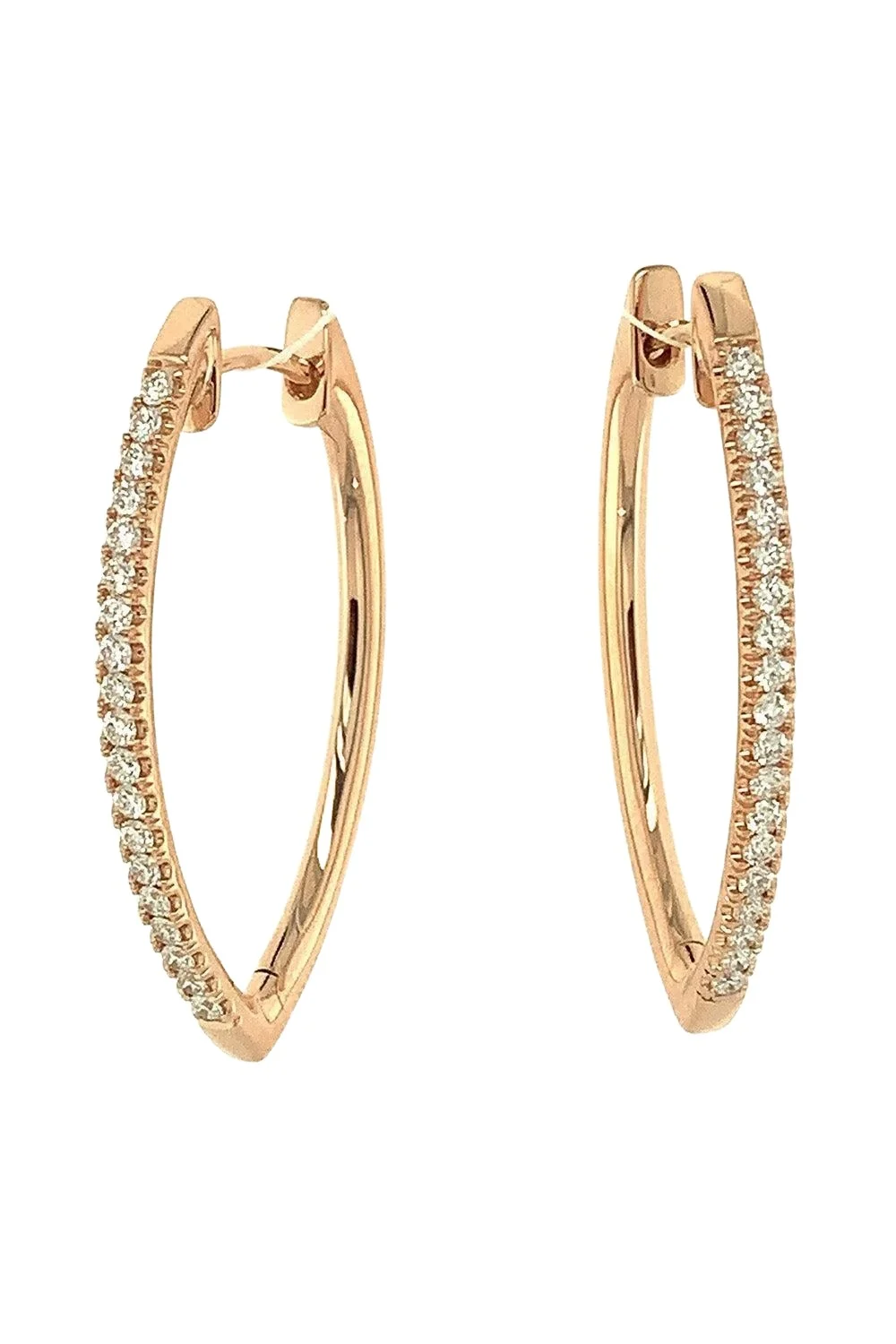 Diamond Pear Hoop Earrings Diamond Pear Hoop Earrings