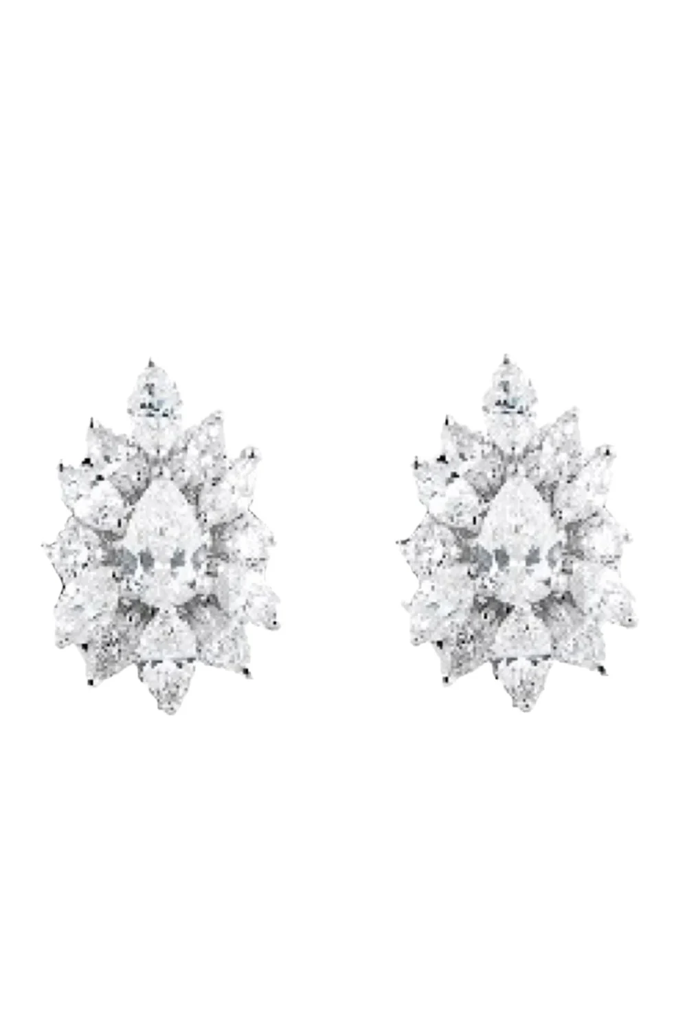 Diamond Pear Marquise Stud Earrings Diamond Pear Marquise Stud Earrings