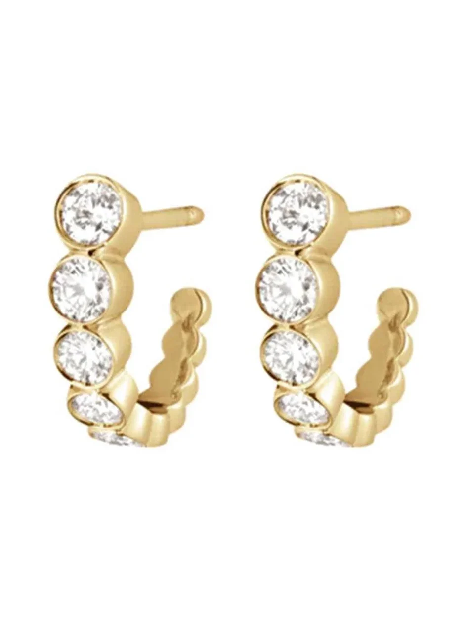 Diamond Petite Boucle Earrings
