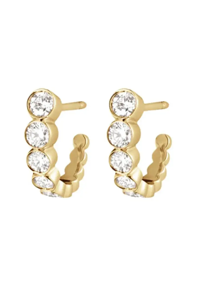 Sophie Bille Brahe Diamond Petite Boucle Earrings | Image 1 Sophie Bille Brahe Diamond Petite Boucle Earrings | Image 1