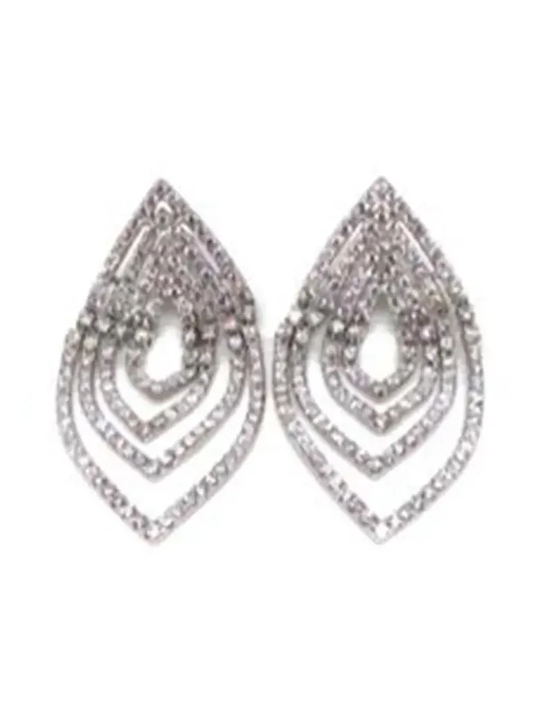 Diamond Ripple Effect Earrings Diamond Ripple Effect Earrings