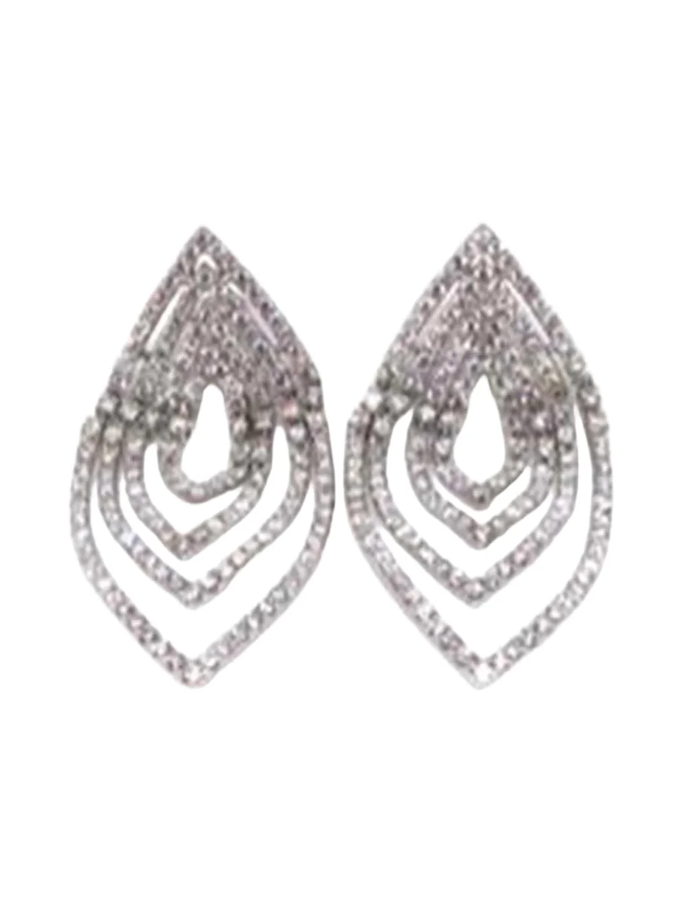 Diamond Ripple Effect Earrings