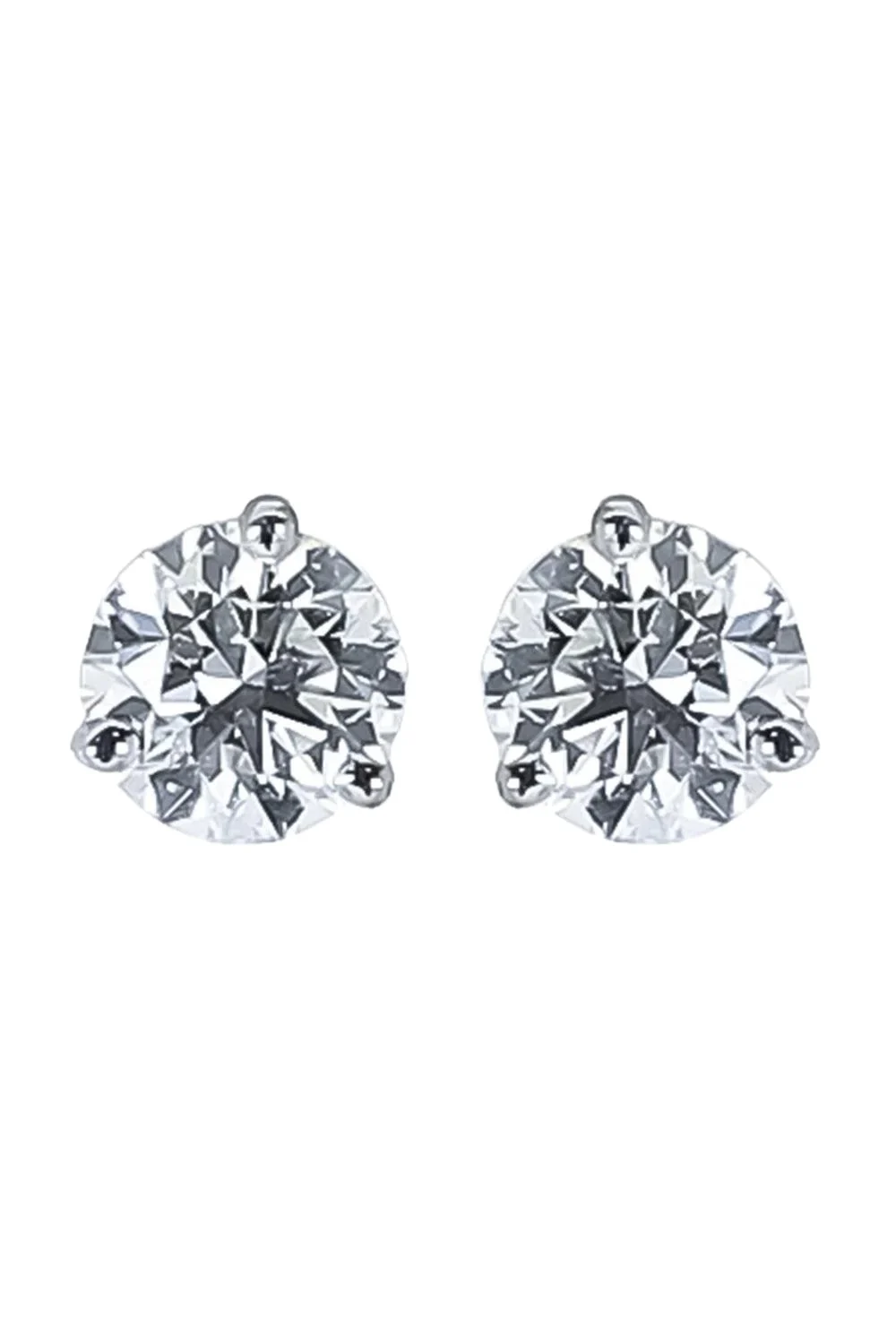 Diamond Round Solitaire Martini Stud Earrings Diamond Round Solitaire Martini Stud Earrings