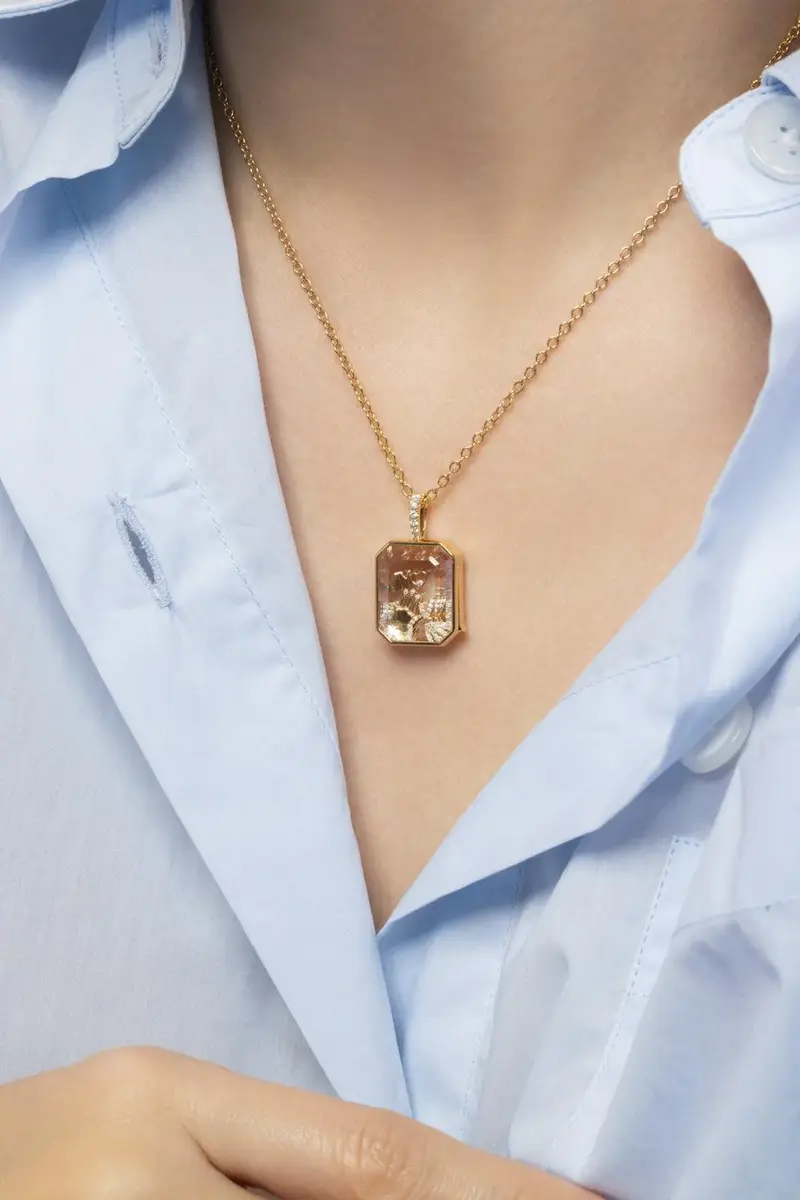 LOQUET Diamond Sacred Hamsa Charm | Thumbnail 3 LOQUET Diamond Sacred Hamsa Charm | Thumbnail 3