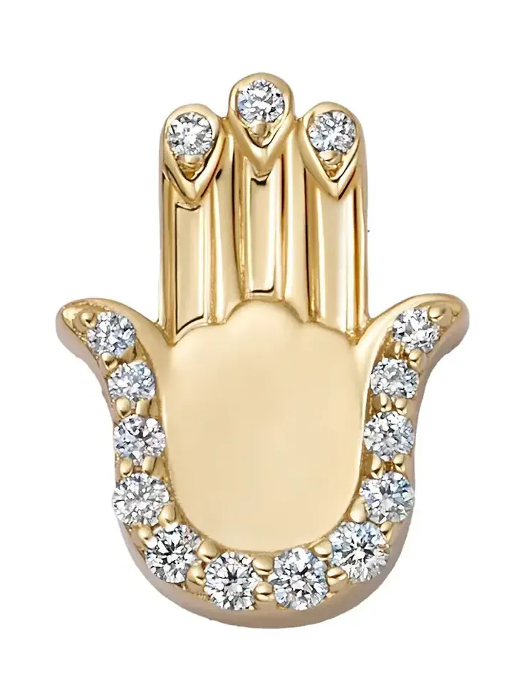 Diamond Sacred Hamsa Charm Diamond Sacred Hamsa Charm