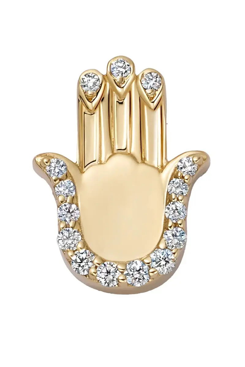 LOQUET Diamond Sacred Hamsa Charm | Image 1 LOQUET Diamond Sacred Hamsa Charm | Image 1