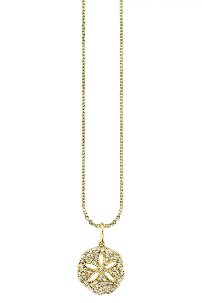 Diamond Sand Dollar Necklace Diamond Sand Dollar Necklace