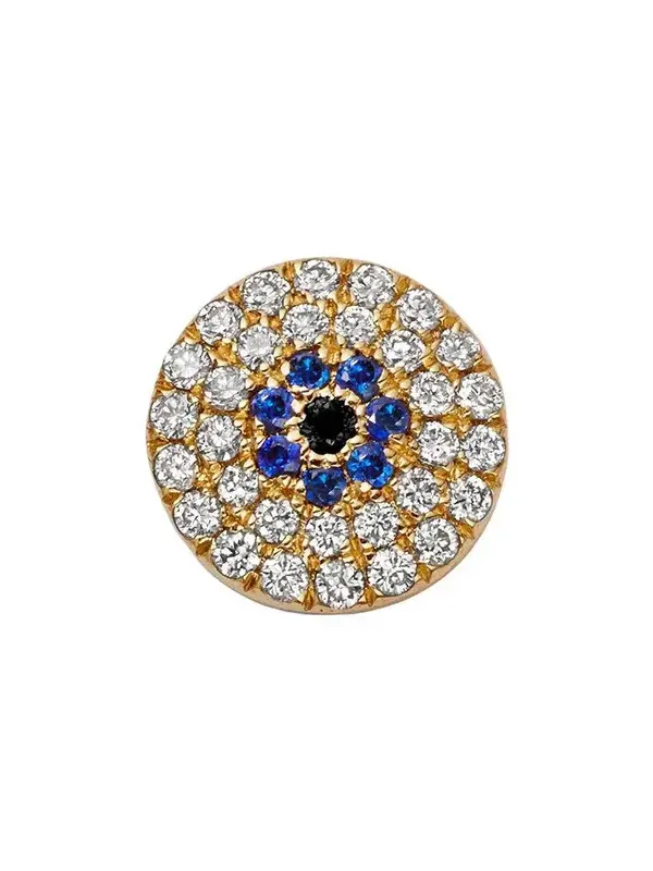 Diamond Sapphire Evil Eye Charm Diamond Sapphire Evil Eye Charm