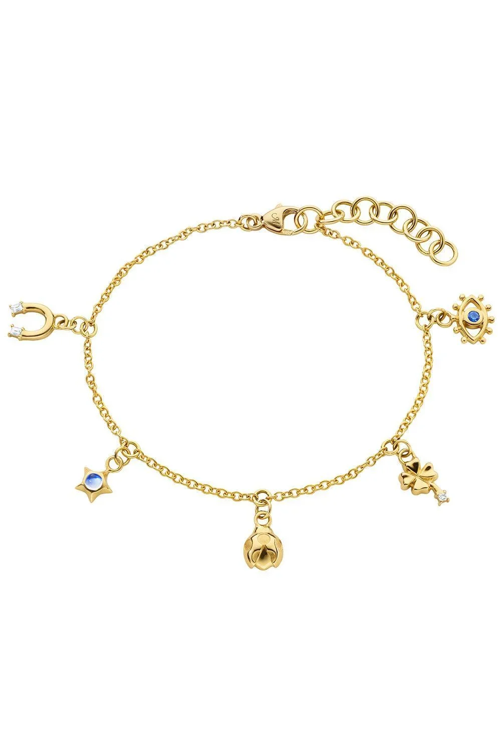 Diamond Sapphire My Lucky Charm Bracelet Diamond Sapphire My Lucky Charm Bracelet