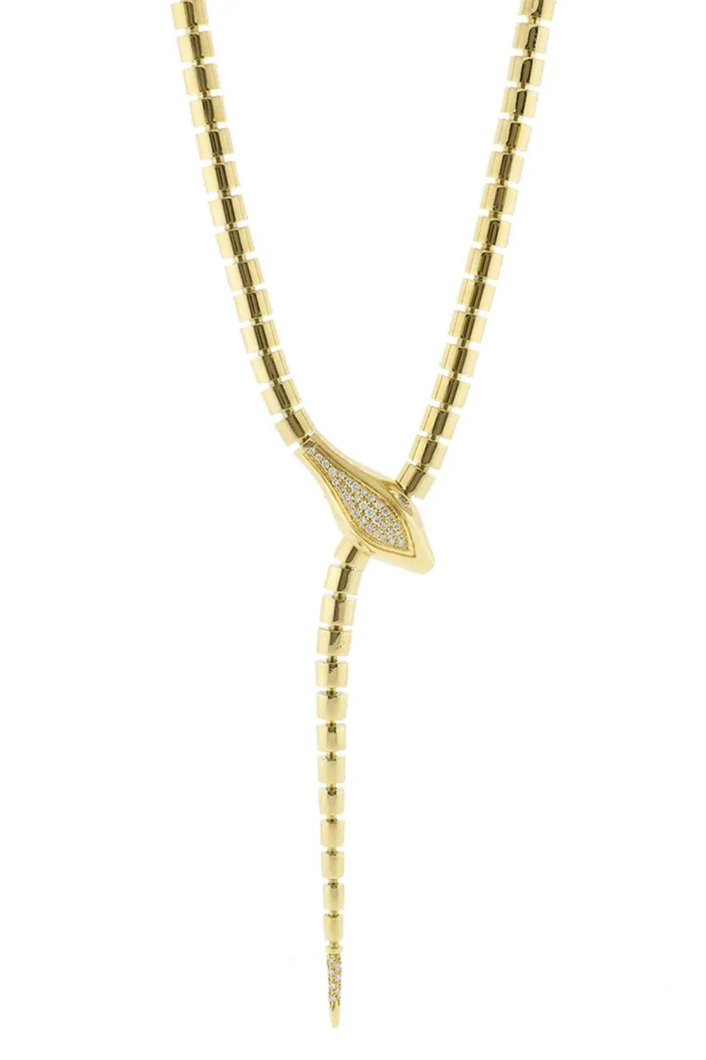 Diamond Snake Lariat Wrap Necklace Diamond Snake Lariat Wrap Necklace