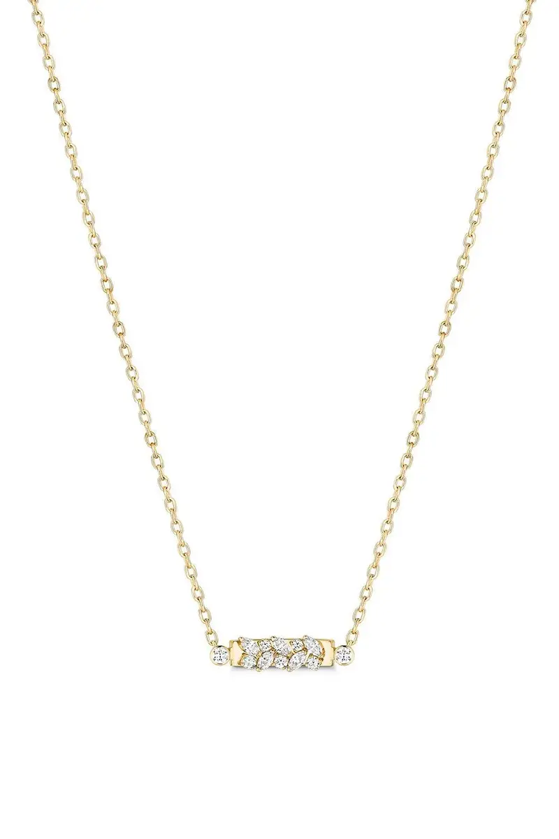 NOUVEL HERITAGE Diamond Soirée Mood Necklace - Yellow Gold | Image 1 NOUVEL HERITAGE Diamond Soirée Mood Necklace - Yellow Gold | Image 1