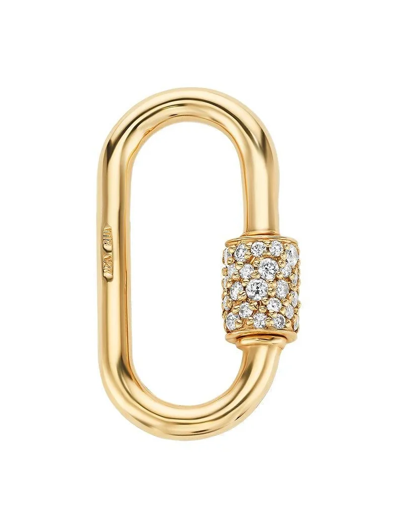 Marla Aaron Diamond Stoned Medium Lock