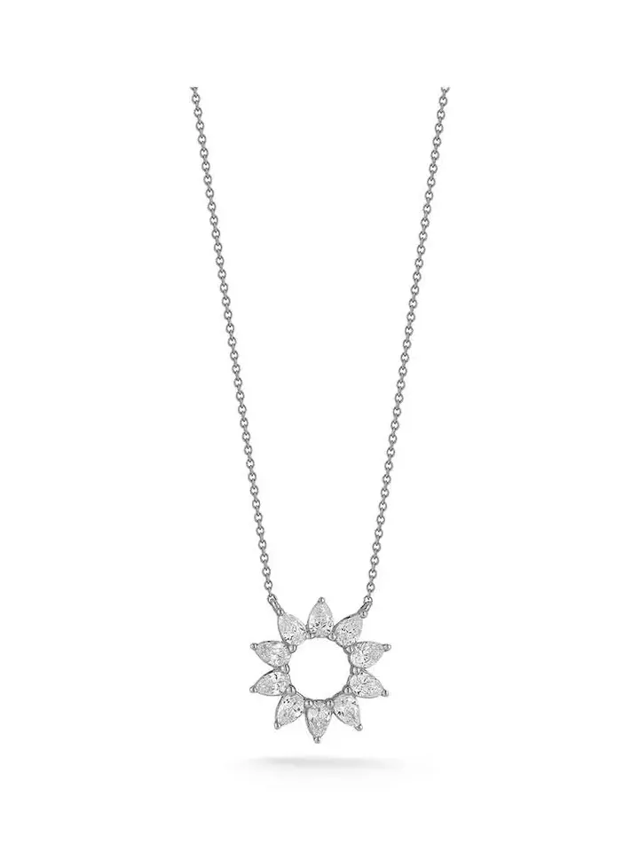Diamond Taylor Elaine Flower Necklace
