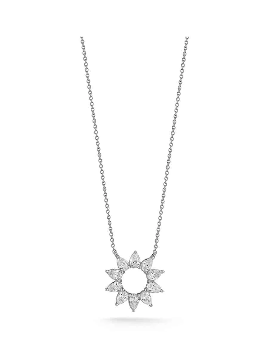 Diamond Taylor Elaine Flower Necklace