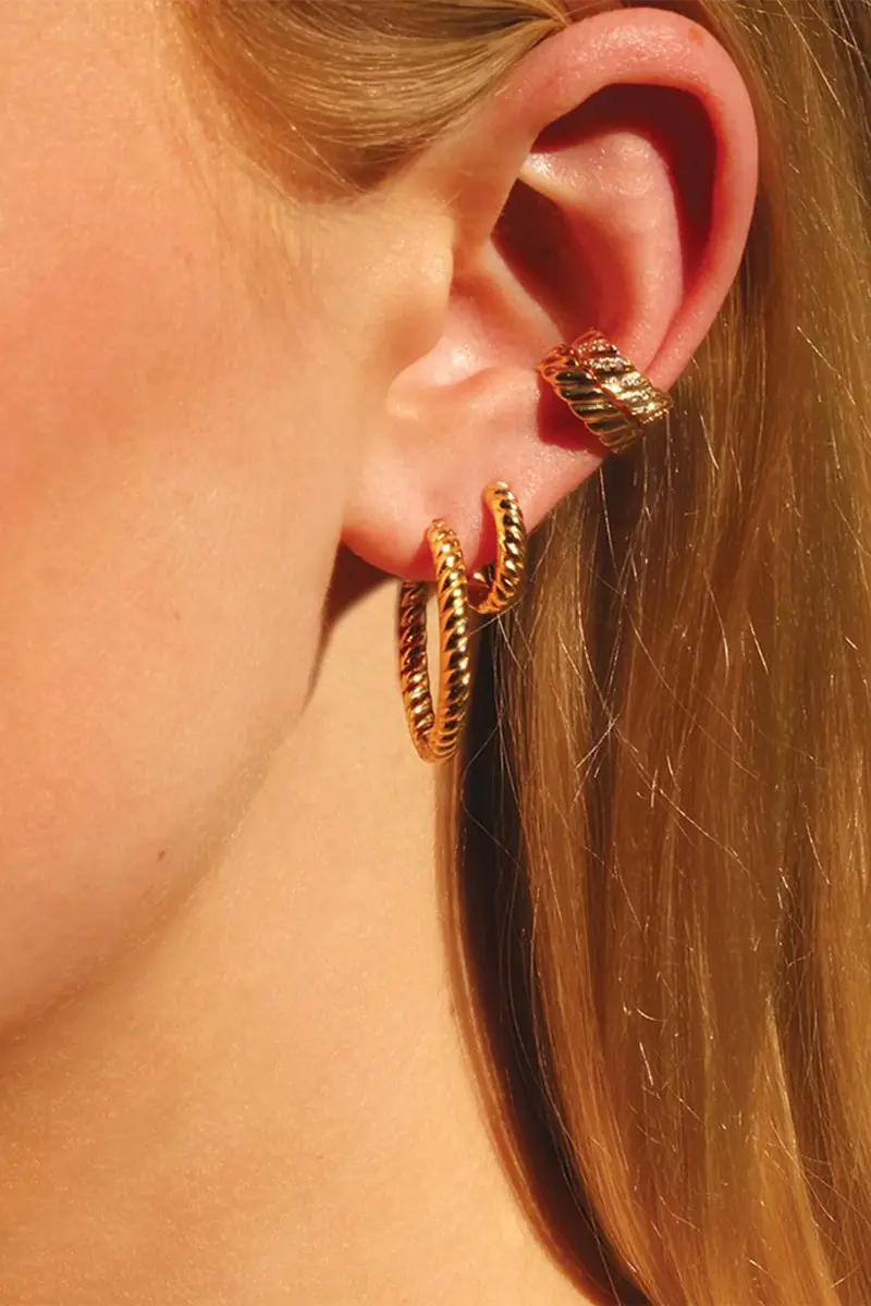 Anita Ko Diamond Thin Braided Ear Cuff | Thumbnail 2
