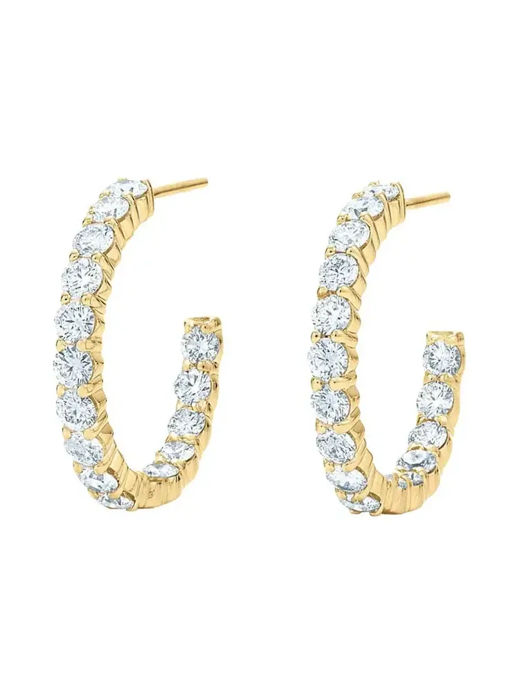 Diamonds Hoop Earrings Diamonds Hoop Earrings