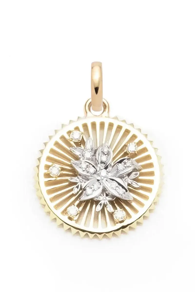 Foundrae Diamonds Resilience Medium Medallion | Image 1 Foundrae Diamonds Resilience Medium Medallion | Image 1