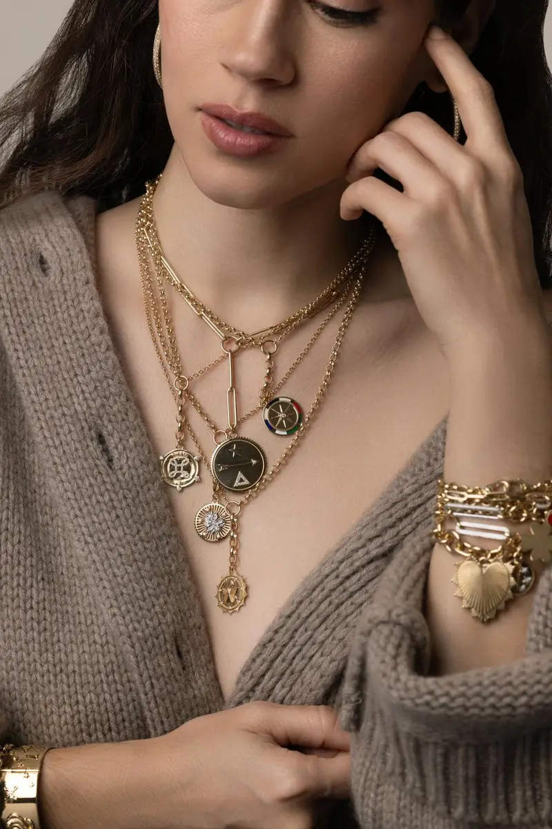 Foundrae Dream - Heavy Mixed Belcher Extension Chain Necklace | Thumbnail 3 Foundrae Dream - Heavy Mixed Belcher Extension Chain Necklace | Thumbnail 3