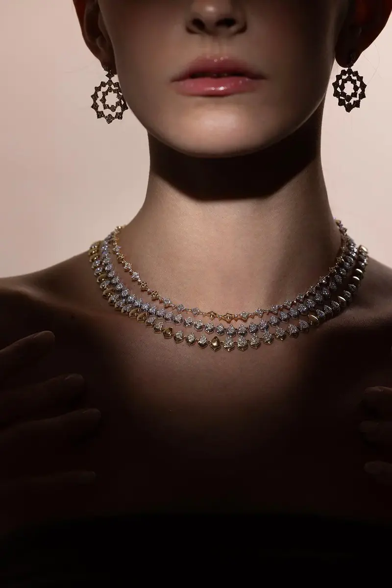 SARA WEINSTOCK Dujour Cluster Choker Necklace | Thumbnail 2