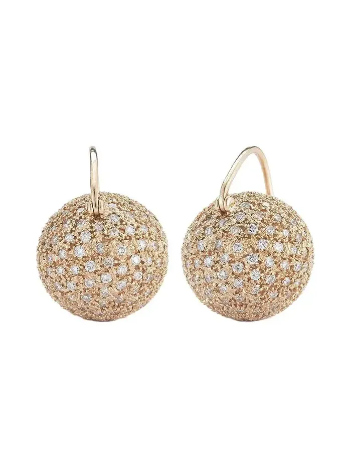 Ecclesia Diamond Ball Earrings