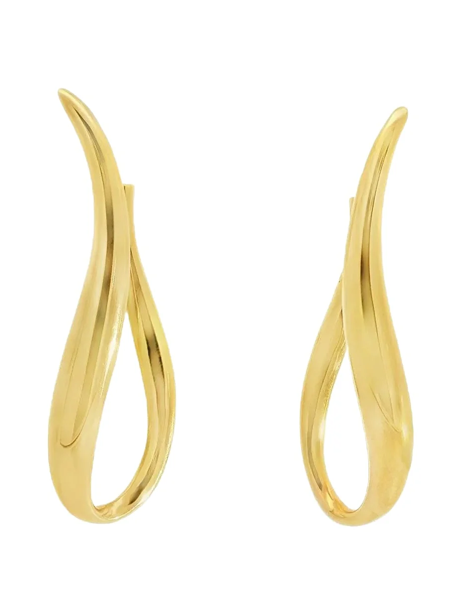 Elongated Wavy Earrings Elongated Wavy Earrings