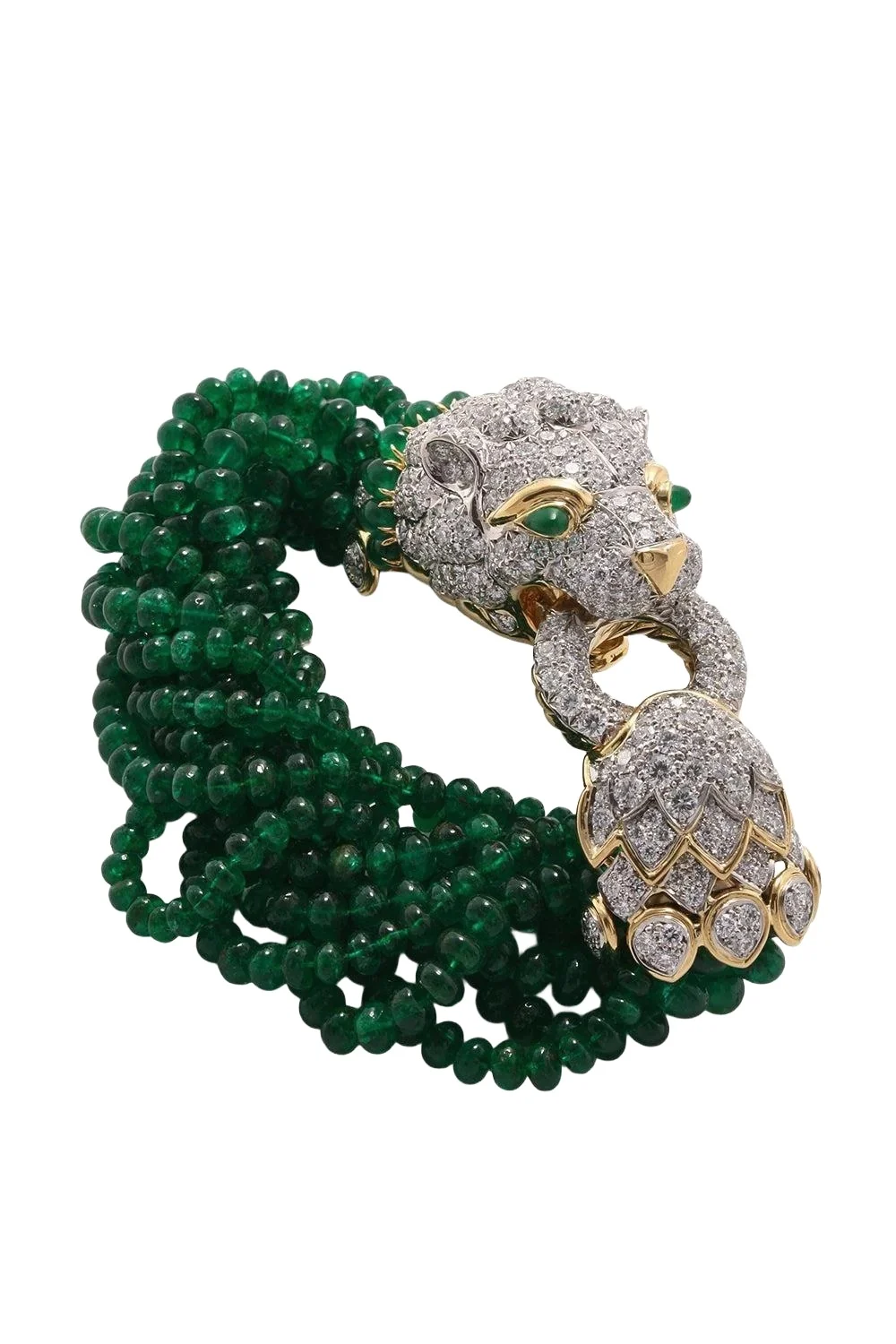 Emerald Diamond Elizabeth Taylor Lion Bracelet Emerald Diamond Elizabeth Taylor Lion Bracelet