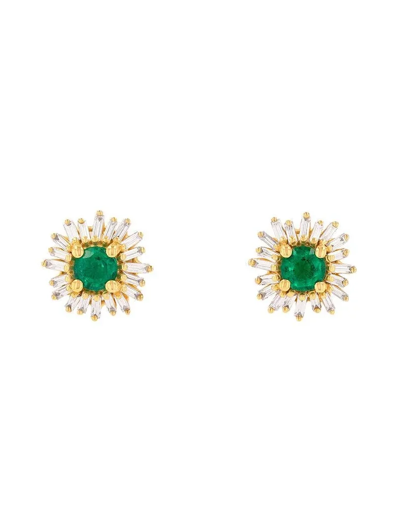 Emerald Stud Earrings Emerald Stud Earrings